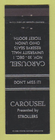 Matchbook Cover - Carousel Play Strollers Ohio State University? Columbus OH