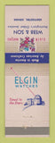 Matchbook Cover - Elgin Watches Webb & Son Huntington IN