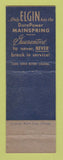 Matchbook Cover - Elgin Watches Webb & Son Huntington IN
