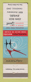 Matchbook Cover - Hamilton Watches John Rich Jewelry Painesville OH