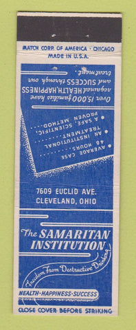 Matchbook Cover - Samaritan Institution Cleveland OH
