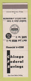 Matchbook Cover - Chicago Federal Savings IL