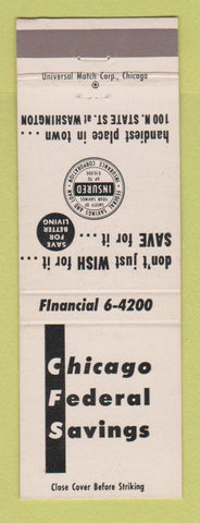 Matchbook Cover - Chicago Federal Savings IL