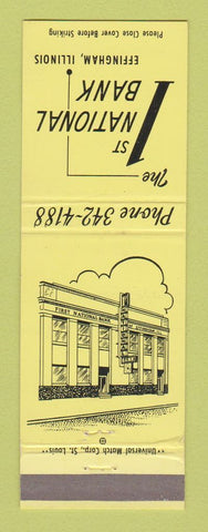 Matchbook Cover - 1st National Bank Effingham IL