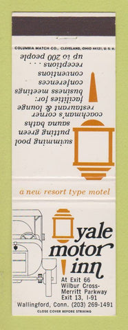 Matchbook Cover - Yale Motor Inn Wallingford CT