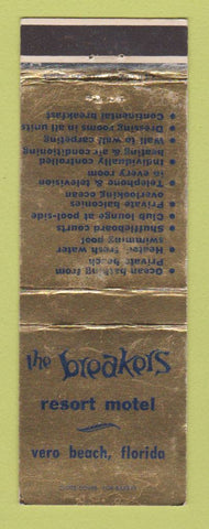 Matchbook Cover - Breakers Resort Motel Vero Beach FL WEAR
