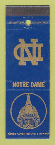 Matchbook Cover - University of Notre Dame South Bend IN