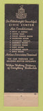 Matchbook Cover - Hotel Webster Hall Pittsburgh PA Boot and Saddle