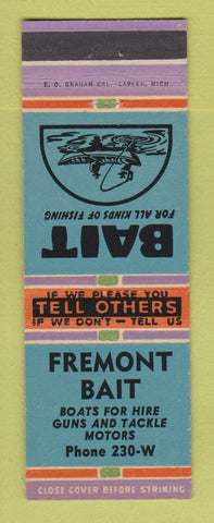 Matchbook Cover - Fremont Bait fishing boat motors