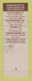 Matchbook Cover - Cash Loans Auto Financing Cleveland Akron Youngstown OH