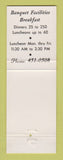 Matchbook Cover - The Finial Grand Rapids MI
