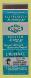 Matchbook Cover - Lawrence Hotel Erie PA