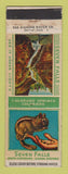 Matchbook Cover - Seven Falls Colorado Springs squirrel WEAR