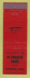 Matchbook Cover - Plymouth Rock MA