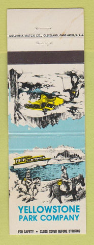 Matchbook Cover - Yellowstone Park Company Tourism