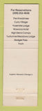 Matchbook Cover - Yosemite National Park CA
