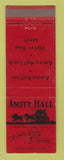 Matchbook Cover - Amity Hall