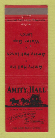 Matchbook Cover - Amity Hall