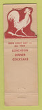 Matchbook Cover - The Red Barn Westport CT DISPLAY WEAR