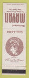 Matchbook Cover - Restaurant Mayan New York City
