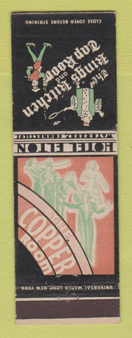 Matchbook Cover - Hotel Elton Waterbury CT Copper Room