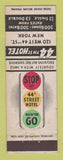 Matchbook Cover - 44th Street Hotel New York City
