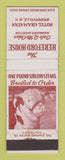 Matchbook Cover - Hereford House Bronxville NY Hotel Gramatan WEAR