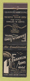 Matchbook Cover - Franklin Arms Hotel Fort Myers FL WEAR