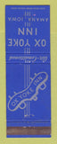 Matchbook Cover - Ox Yoke Inn Amana IA WEAR