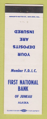Matchbook Cover - First National Bank Juneau AK
