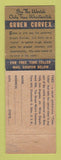 Matchbook Cover - Gruen Watches Richard's Jewelry Columbus OH