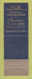 Matchbook Cover - Elgin Watches Webb & Son Huntington IN