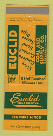 Matchbook Cover - Euclid Coal Supply OH