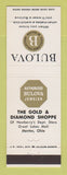 Matchbook Cover - Bulova Watches Gold Diamond Jewelry Mentor OH
