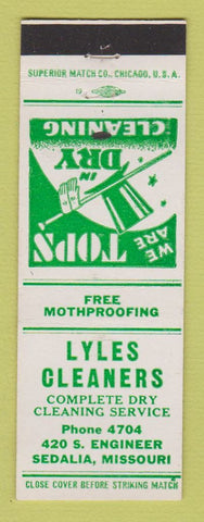 Matchbook Cover - Lyles Cleaners Sedalia MO WEAR