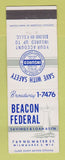 Matchbook Cover - Beacon Federal Savings and Loan Milwaukee WI