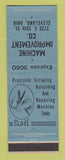Matchbook Cover - Machine Improvement Company Cleveland OH