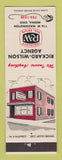 Matchbook Cover - Rickard Wilson Insurance Real Estate Medina OH