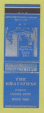 Matchbook Cover - The Graystone Hotel Elyria OH