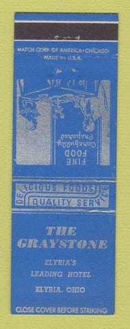 Matchbook Cover - The Graystone Hotel Elyria OH