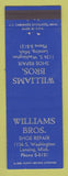 Matchbook Cover - Williams Bros Shoe Repair Lansing MI