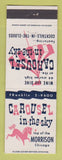 Matchbook Cover - Carousel in the Sky Morrison Hotel Chicago IL