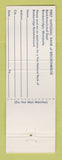 Matchbook Cover BankAmericard Credit Card 1st National Bank Breckenridge MN WEAR