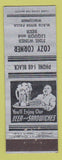 Matchbook Cover - Cozy Corner Black River Falls WI ADVANCE