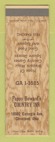 Matchbook Cover - Pappy Howard's Country Inn Cleveland OH