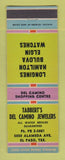 Matchbook Cover - Tabbert's Del Camino Jewelry El Paso TX Elgin Watches