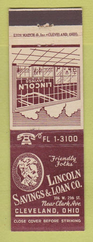 Matchbook Cover - Lincoln Savings and Loan Cleveland OH