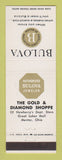 Matchbook Cover - Bulova Watches Gold Diamond Jewelry Mentor OH