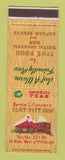 Matchbook Cover - Bernie Liflander's Fort Pitt Inn Pittsburgh PA area