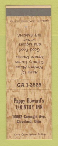 Matchbook Cover - Pappy Howard's Country Inn Cleveland OH
